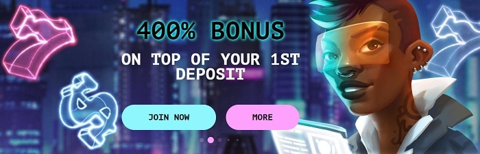 400% welcome bonus 