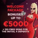 Arlekin Casino 150 free spins and RR$5,000 or 3 BTC welcome bonus