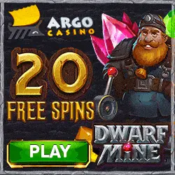ArgoCasino 20 free spins + R$2 gratis + 120% bonus