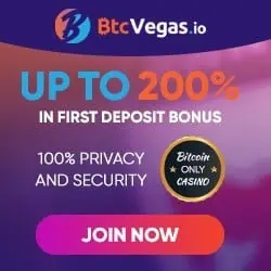 BTC Vegas Casino 70 free spins and 3 bitcoins bonus