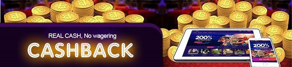 cashback wager-free bonus