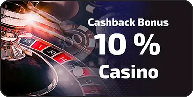 10% casino cashback bonus