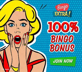 Bingo Extra Casino 100% bingo bonus or 100% slots bonus