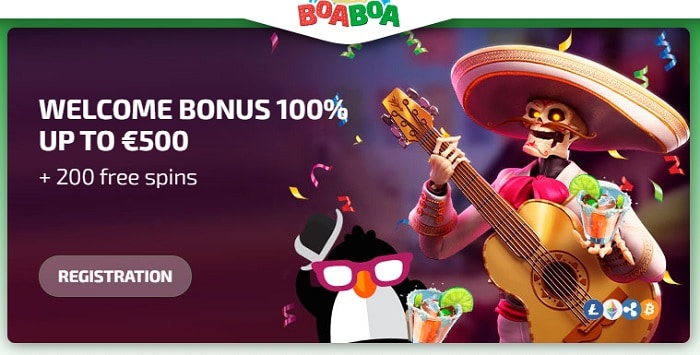 100% bonus and 200 FS extra 