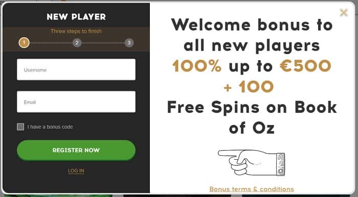 Sign Up Bonus and Free Play Games