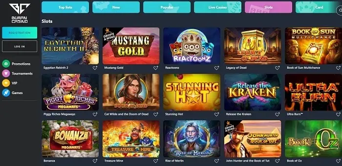 Buran Casino Games 