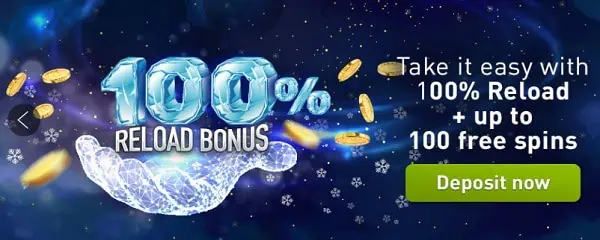 100 free spins and 100% up to 250 EUR welcome bonus 