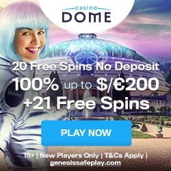 Dome Welcome Bonus 