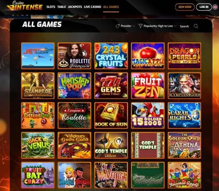 Casino Intense Review 