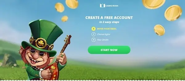 Create an account in a few seconds