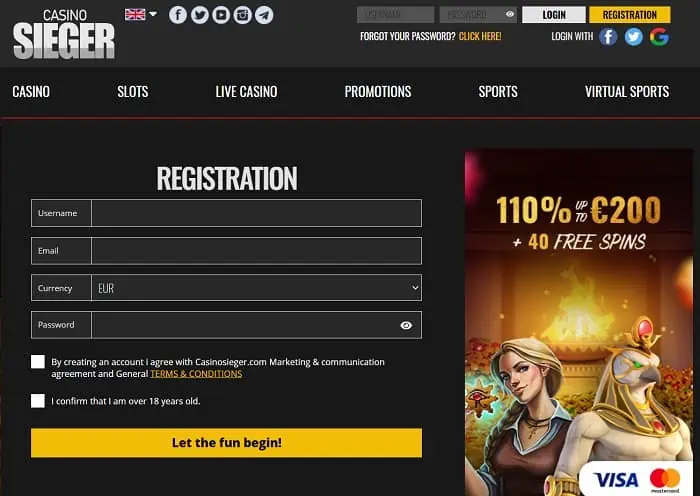 Sign Up Bonus for New Players 