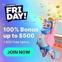 Casino Friday 200 free spins and R$500 welcome bonus