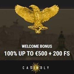 100% up to 500 EUR bonus and 200 gratis spins 