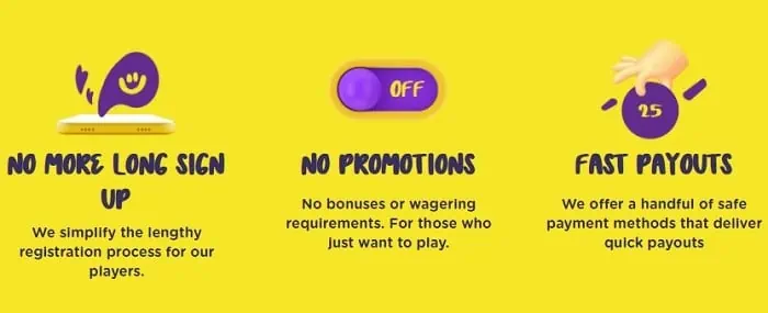 Fast Sign up! No Bonuses! Fast Payouts! 