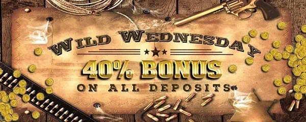 Double Up Casino 40% reload bonus on Wednesdays