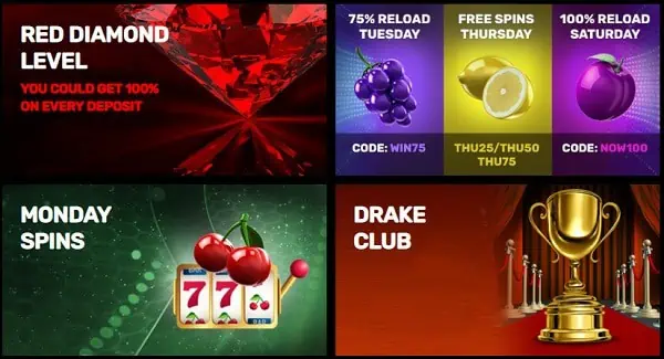 Drake Casino promotions