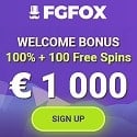 FGFOX Casino 20 free spins no deposit + R$1000 welcome bonus + 100 free spins