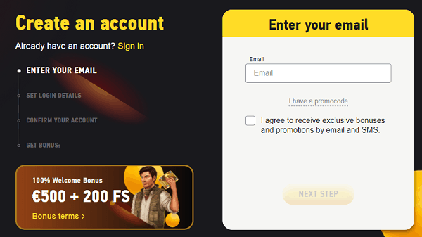 Open Your Account And Get Free Games!