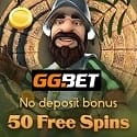 GGbet Casino 50 free spins or R$25 free chip no deposit bonus