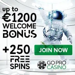 GoPro Casino 250 free spins and R$1200 welcome bonus