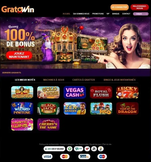 GratoWin.com Casino Review