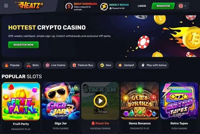 Play Hottest Crypto Casino 