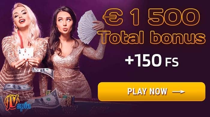 1500 EUR Bonus and 150 Free Spins