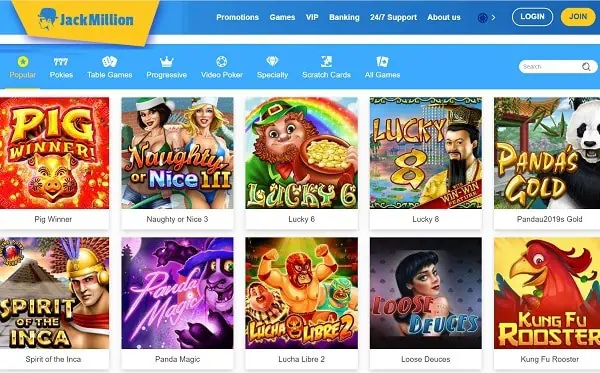 Jack Million Casino Review 150 free spins and R$1500 welcome bonus 