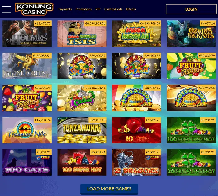 Konung Casino Review Page