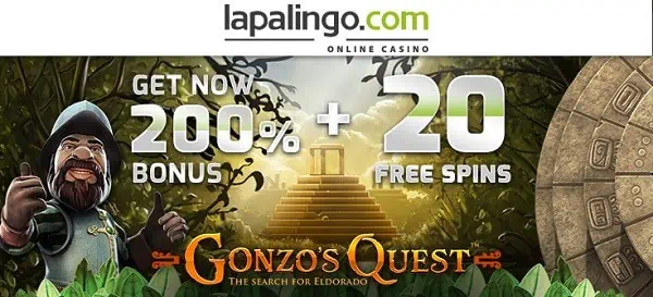 Claim 200% bonus and 20 gratis spins