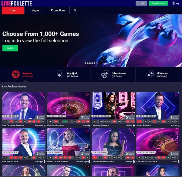 Review & Rating of LiveRoulette.com Casino