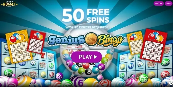 50 Bonus Spins on Genius Bingo