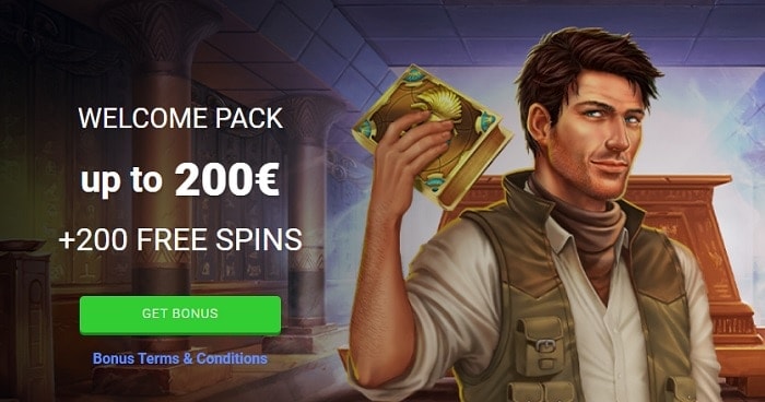 200 free spins on Book of Dead