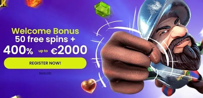 400% welcome bonus 