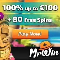 Mr Win Casino | 30 gratis spins + 100% free bonus + 50 free spins
