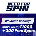 Need For Spin Casino 20 free spins no deposit + R$1000 welcome bonus + 300 free spins