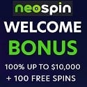 Neospin Casino R$10000 Welcome Bonus + 100 Free Spins