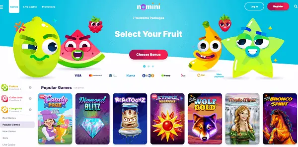 Select Your Fruit and Welcome Bonus