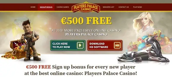 500 EUR Welcome Bonus and Free Spins