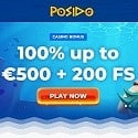 Posido Casino 200 free spins and R$500 welcome bonus