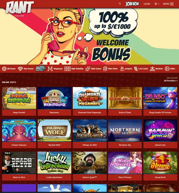 Rant Casino Review 