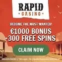 Rapid Casino Casino 300 Free Spins and 1000 EUR Welcome Bonus