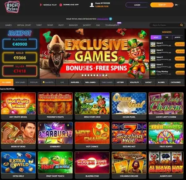 Rich Prize Casino Review Website 