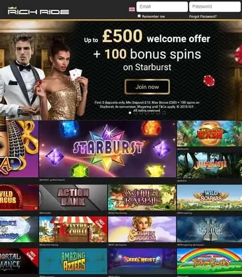 Rich Ride Casino Review