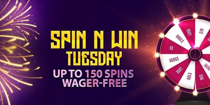 Get 150 no-wager free spins! 