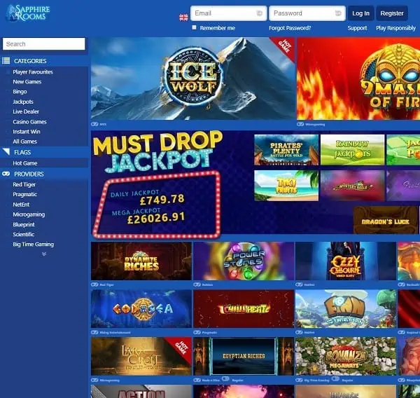 Sapphire Rooms Casino Review 