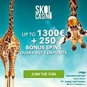 Skol Casino 250 free spins + R$1300 Welcome Bonus