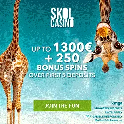 Skol 250 free spins