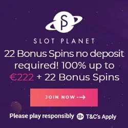 Slot Planet Casino 22 free spins on Dead or Alive (no deposit bonus)