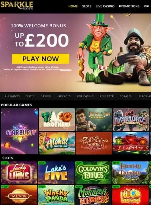 Sparkle Slots Casino Review